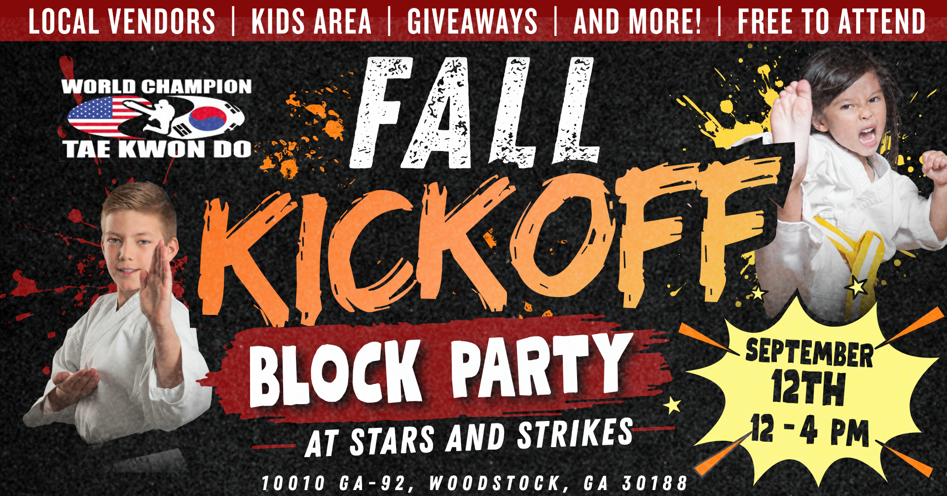 Fall Kickoff Block Party 2026 official event graphic