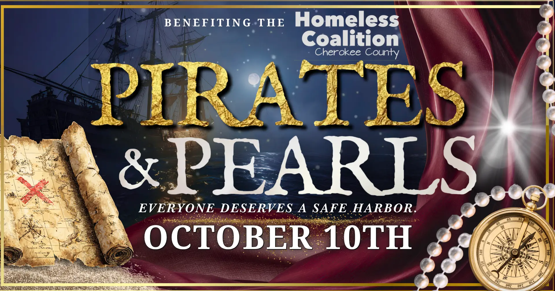 Pirates & Pearls | HCCC Gala 2026 official event graphic