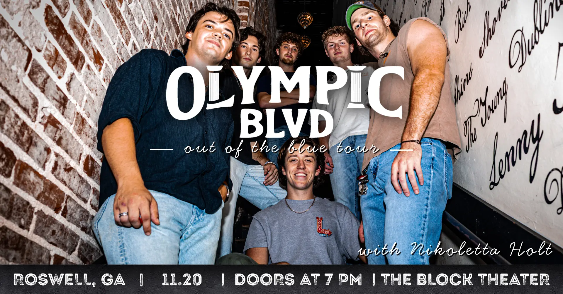 Out of the Blue Tour — Olympic Blvd LIVE at The Block Theater official event graphic