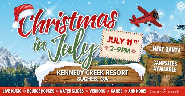 Christmas in July Festival official event artwork